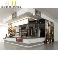 Équipement de café de qualité supérieure, station à café murale compacte et kiosque à café moderne, y compris la conception du comptoir