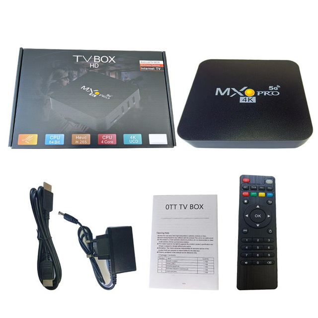 MX9PRO 4K HD Android Set-Top Box with Wi-Fi 2.4/5GHz and Remote Control for Overseas Market