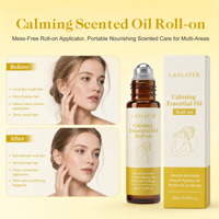 Huiles essentielles biologiques mélangées à base de plantes, étiquette privée OEM ODM, huile de massage, huile essentielle en flacon à bille métallique