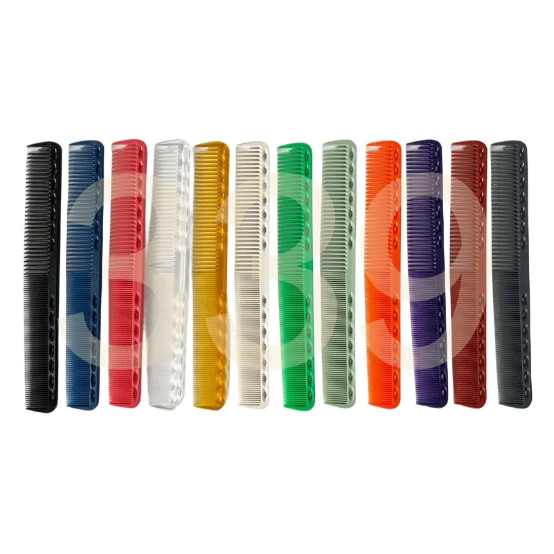 1pc Professional Salon Stylist Tools Japanese 18cm Resin Barber's Comb Multiple Colors 339 Hairdressing Haircutting Comb