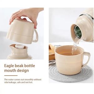 Grote Capaciteit Luxe Dubbele Wand Geïsoleerde Thermisch Metaal Binnenste Roestvrijstalen Behuizing Met Plastic Handvat - Product Image 3