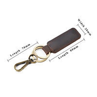 Cadeaux de voiture pour la Fête des Pères : Porte-clés NFC en laiton et cuir de cheval véritable, en gros, de luxe