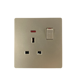 Cgz tiêu chuẩn Anh cao quý vàng PC khung 13A Ổ cắm điện ổ cắm-1/2/3 gang anh phổ tường chuyển đổi - Product Image 2