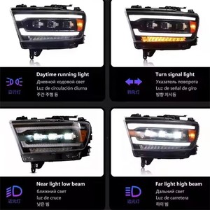 Ensemble de phares à LED DRL pour <span class=keywords><strong>Ram</strong></span> 1500 2500 <span class=keywords><strong>3500</strong></span> 2019-Mise à niveau avec clignotant DRL - Product Image 4