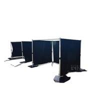 Kit de tubes de console avec montants en aluminium pour rideaux, pour stand extérieur