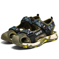 Sandales d'été Cema pour garçons, motif araignée, avec protection des orteils, chaussures de plage à scratch, idéales pour l'extérieur