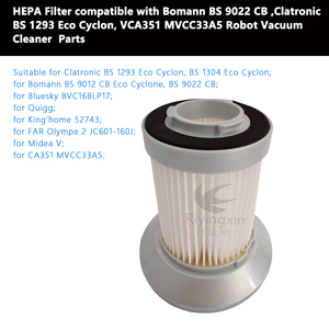 Filtre HEPA lavable et réutilisable compatible avec les pièces détachées et accessoires pour <span class=keywords><strong>aspirateur</strong></span> robot Bo mann - Product Image 4