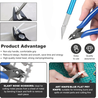 Kit d'outils d'impression 3D 39 pièces en gros pour FDM SLA : Nettoyage de buses, grattoir, lime, brosse, coupe-fil, gravure et réparation de précision