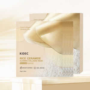 <span class=keywords><strong>Mascarilla</strong></span> Facial de Colágeno con Ceramidas de <span class=keywords><strong>Arroz</strong></span> KOEC para Piel de Cristal Coreana, <span class=keywords><strong>Mascarilla</strong></span> Hidratante de Hidrogel Reafirmante y Antienvejecimiento para el Cuidado de la Piel - Product Image 1