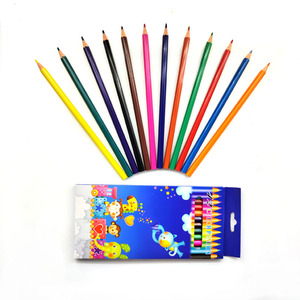 2026 Promotional Wood Color Pencil for School Students 12pcs 7 Inch Natural Popular Wood Colour Pencils for Coloring Art - Product Image 3