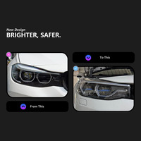 Conjunto de faros LED con lente de proyector f34 para la serie 3 GT F34 2013-2020, repuesto directo de piezas de iluminación frontal para automóvil.