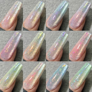 เจลทาเล็บแม่เหล็ก 12 สี แบบตาแมว กลิตเตอร์ประกายแสงจันทร์ สูตรน้ำ ใช้กับยูวี ขนาด 10 มล. สำหรับร้านทำเล็บ - Product Image 2