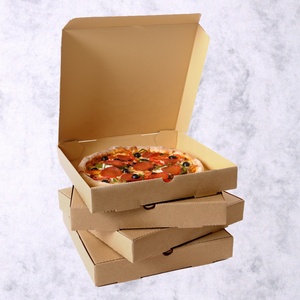 Caja de Pizza Corrugada Personalizada con MOQ Pequeño, Tamaño Fiesta 25x17 Pulgadas, Biodegradable, Aprobada por la FDA, para Pizzería Local - Product Image 3