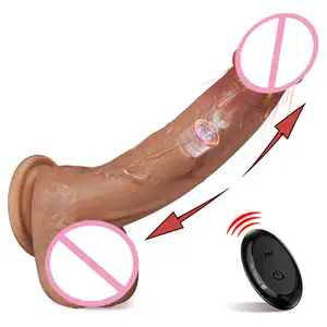 Vibratore giocattoli del sesso auto spinta vibrazione vibratore dildo realistico senza fili masturbazione matura per donna