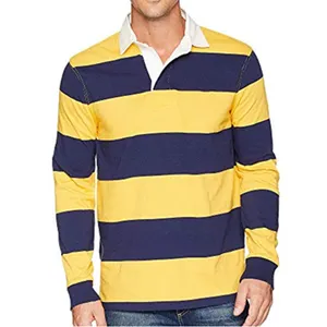 OEM Design Casual Premium Quality Popular Men Turn-Down Collar Long Sleeve Knitting Polo T Shirt