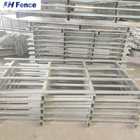 Panneaux de clôture de ferme galvanisés sur mesure, portables et mobiles, pour enclos à chevaux, barrières pour animaux et bétail, panneaux de cour robustes pour bovins