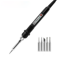 Kit de fer à souder électronique à élément chauffant en céramique à chauffage rapide contrôlé par la température 80W pour un usage domestique
