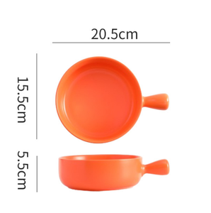 ชามเซรามิกพร้อมด้ามจับที่ออกแบบตามหลักสรีรศาสตร์สำหรับบะหมี่กึ่งสำเร็จรูปข้าวและซุปทนทานบนโต๊ะอาหารที่บ้าน - Product Image 5