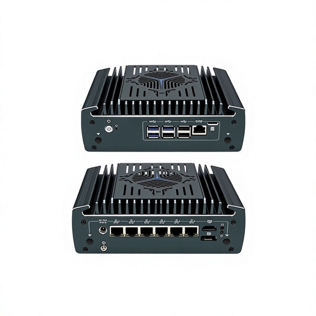 3161 Multi-Port Mini Soft Router I5/i7 Embedded Controller Robot Vision 8GB RAM 128GB Storage