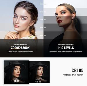 <span class=keywords><strong>NEEWER</strong></span> FR16 Basics 16W LED Lampe de bureau pour visioconférence Éclairage de lecture, pliable double face Dimmable Touch Desk Ring Light - Product Image 4