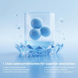 Cápsulas de selenio de fábrica para mejorar el sistema inmunológico, promover el metabolismo, apoyar la salud de la glándula tiroides, suplemento de selenometionina - Product Image 2