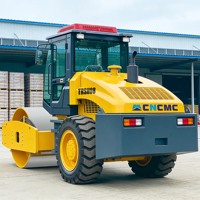 Compacteur routier CNCMC TRSH08 à tambour unique de 8 tonnes avec moteur Changfa, 58,8 kW, haute efficacité, pour la construction de routes en asphalte