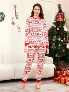 Noel eşleştirme aile pijamaları Xmas karikatür Santa Elk baskı Pjs yetişkin çocuk giyim parti tatil pijama pijama setleri - Product Image 4