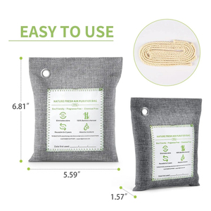 كيس فحم الخيزران والياسمين الصلب من ليجرين 200 جرام - منقي هواء متين بنسبة 86% من المكونات النشطة للمنزل/الأحذية لإزالة الفورمالديهايد - Product Image 3
