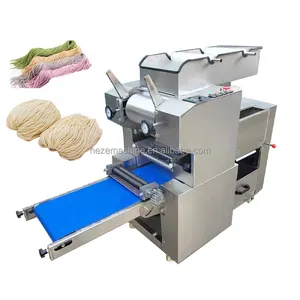 स्वचालित उद्योग जापानी Ramen नूडल मशीन ताजा पास्ता आटा नूडल बनाने की मशीन के साथ काटने कटर