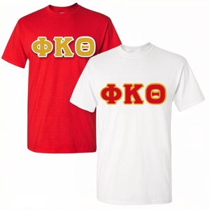 T-Shirt Personalizzabile Morbida per Uso Quotidiano con Logo a Lettere Greche Phi Kappa Theta, Abbigliamento Sportivo Casual - Product Image 6