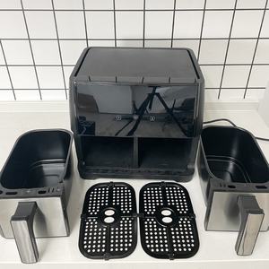 Friteuse domestique double à écran tactile 8L 12L Four-Friteuse électrique Smart Dual Air Friteuses avec <span class=keywords><strong>2</strong></span> paniers indépendants - Product Image 4