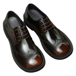 Nuevos Zapatos Casuales de Hombre, Lujosos y Modernos, Transpirables, de Diseño, Hechos a Mano, de Cuero, con Cordones, Antideslizantes - Product Image 3