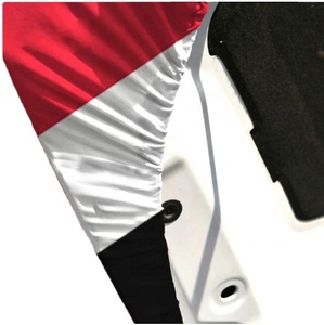 Housse de capot de voiture imperméable en tissu Spandex de haute qualité avec logo personnalisé, vente en gros pour fabricants, et drapeau en acrylique pour mât de drapeau - Product Image 4