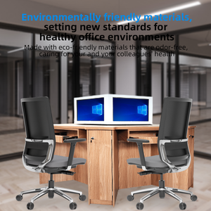 Mesa Hexagonal de estilo moderno Escritorio para varias personas con pantalla de visualización eléctrica ajustable en altura Escritorio de computadora para muebles escolares - Product Image 3