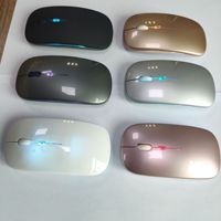 Souris sans fil double mode avec optique USB 2.4G et Bluetooth 5.0 avec rétroéclairage LED
