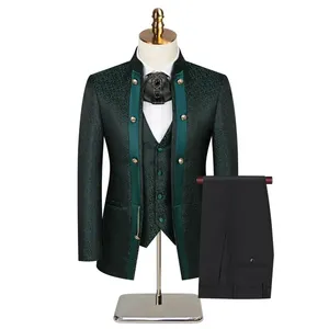 Costume <span class=keywords><strong>Homme</strong></span> Africain Premium Croisé avec Patte de Boutonnage Chaîne, Élégant et Classique pour Hommes, Idéal Événements Formels - Product Image 5