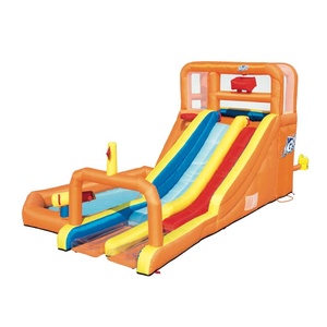 Parc aquatique <span class=keywords><strong>gonflable</strong></span> familial <span class=keywords><strong>Bestway</strong></span> 53305 Tsunami Waves Summit Mega avec toboggan pour enfants - Product Image 3