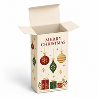 Boîtes en carton personnalisées imprimées pour Noël avec logo pour l'emballage de cadeaux de fin d'année