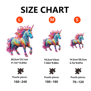 Hamailete đầy màu sắc 3D câu đố bằng Gỗ Độc Đáo bất thường động vật Ngựa ghép hình câu đố hộp trò chơi gỗ câu đố - Product Image 2