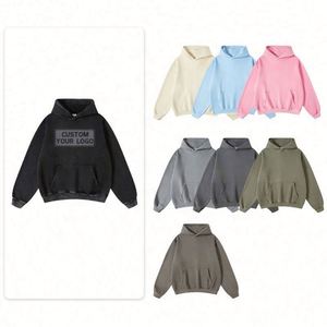 Sweat à capuche pour homme de haute qualité en molleton 100% coton, imprimé et brodé sur mesure, streetwear d'hiver - Product Image 2