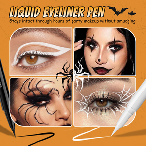 Label privé kit de <span class=keywords><strong>maquillage</strong></span> <span class=keywords><strong>Halloween</strong></span> blanc fantôme de haute qualité 3 pièces crayon eyeliner longue durée brillant à lèvres brillant à paillettes <span class=keywords><strong>maquillage</strong></span> OEM - Product Image 6