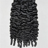 Lots de Cheveux Humains Bouclés Pixie en Gros pour Crochet et Coiffure Plume