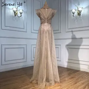 Serena collina Nude lusso Overskirt abiti da sera abiti 2024 di perline sirena Sexy per le donne festa LA71335 - Product Image 5