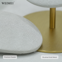 Présentoir à bijoux de luxe WEIMEI en velours blanc avec plateau buste pour colliers, boucles d'oreilles, bagues et bracelets – Ensemble de présentation de bijoux
