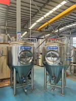Système de fermentation CASSMAN Microbrewery 5 BBL, capacité de 500 L, garantie de 2 ans pour la fermentation d'alcool, de vin et de bière artisanale