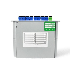 1x8 cách LGX SM quang thụ động PLC <span class=keywords><strong>Splitter</strong></span> SC PC Cassette thẻ cho FTTH Plug-in sợi <span class=keywords><strong>Splitter</strong></span> - Product Image 1