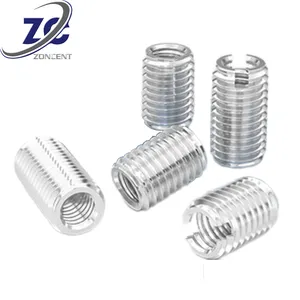 Slotted Self-tapping Stainless Steel Screw Sleeve Bushing Internal And External Thread Nut Self-tapping Thread Insert Nut