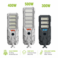 Lampadaire solaire LED à capteur SMD 3030 haute luminosité résidentiel ultra lumineux 300W 400W 500W étanche en ABS