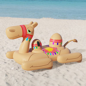 Camel gonflable géant en PVC robuste à monter, flotteur de <span class=keywords><strong>piscine</strong></span> avec poignées, forme d'animal, radeau de natation, salon aquatique pour enfants et adultes - Product Image 1