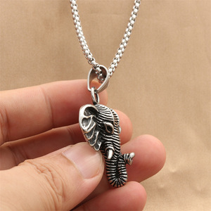 yunnique <b>Elephant</b> Pendant Necklace Stainless Steel Men's Animal Shape Fashion Jewelry Geometric Design Trendy Punk Style - Product Image 3